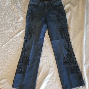 Coldwater Creek Beaded Jeans